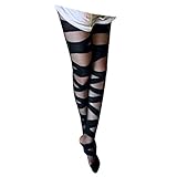 JERKKY Damen Sexy Perspektive Dünne Strumpfhose Criss Cross Bandage Kette Muster Gedruckt Nylon Footed Strumpfhose Elastische Dünne Strümpfe Jacquard Dessous