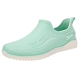 Regenstiefel Damen Bequeme Gummistiefel Kurz Elegant Stiefel Unisex Reitstiefel Sommer Wasserfeste Schuhe Reitschuhe Leichte Boots Regen Stiefeletten Herren Halbhoch Garten Rain