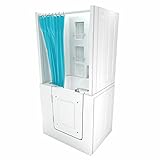 Seniorendusche und Sitzwanne Kombination Wanne mit Tür S02D-A-L 78x100x205cm