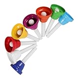 IMIKEYA 8 Stück Schlaginstrument musikinstrumente musikspielzeug Musikinstrument für Musikalisches für Schulglocke Musikspielzeug für Metall