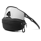 suoso Schnelle Brille-Sportbrille-Polarisiert-Fahrradbrille-Herren-Damen-TR90 Rahmen,UV400 Schutz, Klarer Blick, Radsportbrille Laufbrille MTB Rennrad Ski Rave,6