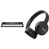 Yamaha PSR-E373 Keyboard & JBL Tune 510BT – Bluetooth Over-Ear Kopfhörer in Schwarz – Faltbare Headphones mit Freisprechfunktion – Kompatibel mit Sprachassistenten Lange Laufzeit von bis zu 40 Stunden