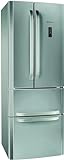 Bauknecht Kühlschrank KSN 19 IN 1 NoFrost Compact French Door / 70cm Breite/LED-Licht / 0° Food Care Zone/Umluftkühlung/Superkühlfunktion/Edelstahl Optik