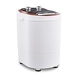 OFCASA Mini Waschmaschine, Camping Waschmaschine für 3 kg Wäsche, 2 in 1 Reisewaschmaschine Schleuder, Mobile Waschmaschine Single Tub Nicht elektrische Waschmaschine Spin Trockner mit Timer Control