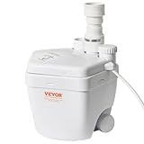 VEVOR Hebeanlage, 250 W, 1500 GPH Durchfluss, 5,5 m Förderhöhe, Untertisch-Sumpfpumpensystem mit Kupferdrahtmotor, Hochleistungs-Universal-/Waschbeckenpumpe, Abwasserpumpe mit 3,8 cm Auslass, weiß