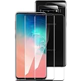 Schutzfolie für Panzerglas für Samsung Galaxy S10, Mit Kameraschutz 2&2 Stück [Fingerabdruck-ID Unterstützen] [Sensible Berührung] Display Folie, [9H Härte] Schutzglas für Samsung Galaxy S10-1
