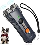 Antibell Ultraschall Gerät, Ultraschall-Hundevertreiber 30 Fuß, Anti Bell Gerät Hunde, 3-in-1-Bellkontrollgerät LED-Licht, Gerät zum Stoppen des Bellens von Hunden, Hundestopper für drinnen und drauße