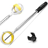 prowithlin – Golfball-Retriever – Teleskop Ballsammler für Wasser mit Putter-Grabber und Saugwerkzeug – Edelstahl – Gelb – 2,74 m – Gewicht: 0,2 kg