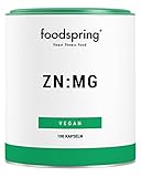 foodspring ZN:MG, 100 Kapseln, Vegane Ergänzung aus Zink und Magnesium zur Leistungssteigerung