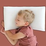 KNERST® Kinderkopfkissen - Ergonomisches Kissen Kinderzimmer mit Memory-Schaum - Kissen 40x60x6 cm ideal als Kinderkissen - Kopfkissen 40x60 für erholsamen Schlaf inkl. Kissenbezug - Kissen Kinder