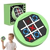 SGZIOO Tic Tac Toe Elektronisch, 4-In-1 Tik Tak Toe Elektronisch, Handheld Puzzle Spielkonsole,Tragbare Reisespiele Brettspiele,Zappelspielzeug-Brettspiele Geschenk für Kinder Erwachsene,Familienspiel