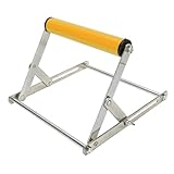 Yechiry Edelstahl-Stahl-Gehrungssägestand, Höhe Einstellbar 2,17-5,31 Zoll Roller Stützständer Tischsäge Ständer mit Kugellagerwalzen für Stabile Schneidmaschinenbefestigung (YELLOW)