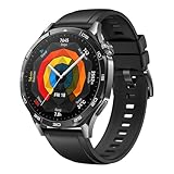 HUAWEI Watch GT 5 46 mm Smartwatch, Kunstvolles Design, Erweiterte Lauf- und Fahrradfunktionen, Gesundheitsmonitoring, Bis zu 14 Tage Akkulaufzeit, Kompatibel mit iOS & Android, Schwarz