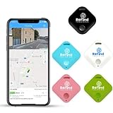 ReFind Smart Tracker, Mini-GPS-Tag, Live-Tracking auf kostenloser App Bluetooth 5.0, Schlüsselfinder, Tracker für Gepäck, Artikelfinder, Hunde- und Katzen-Tracker, Android, Samsung (pink)
