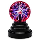 CGBOOM Plasmakugel Magische Leucht Ball 3 Zoll, Berührungsempfindliche Plasmalampe Spielzeug Geschenke für Jungen Mädchen Amazing Lamp Decorative Gaget