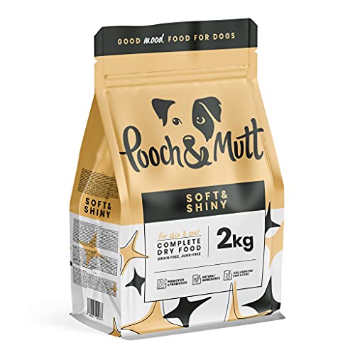 Pooch & Mutt - Soft & Shiny, Alleinfuttermittel für Hunde (getreidefrei), Hering und Leinsamen, 2kg