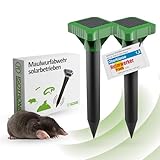 ISOTRONIC Maulwurfvertreiber Solar 2er Set | Maulwurfschreck für den Garten | Maulwurfabwehr, Wühlmausvertreiber, Wühlmausschreck
