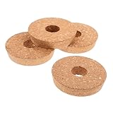 BESTonZON 4 Stück hydroponische Vase Terrarienglas mit Deckel Hydrokultur-Pflanzgefäß aus Kork Mikrolandschaft Glasvase Wasser kultivierte Blumentopfabdeckung Hydroponischer Vasendeckel Holz