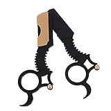 DECOMELODY 2 Stück Teiliges Vintage Rasiermesser aus Manuelle Bartschneider mit Rutschfestem Griff für Präzises Rasieren zu Hause Salon Langlebig und Hautschonend Geschenkidee für Herren