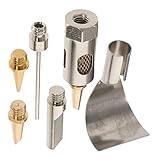 KONTONTY 1 Satz Spitze Eines Gaslötkolbens Ersatz Schweißwerkzeuge Lötspitze Klein Schweißen Lötset Tipps Spitze Für Lötstation Spitze Für Lötkolben -lötkolbenspitze Silver Metall