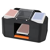 ZAKVOP Kartenmischmaschine Elektrische, Kartenmischer mit 2000mAh Wiederaufladbarem Akku, Schneller Karten Mischgerät, Geräuscharmer Kartenmischgerät, Kartenspiel Card Shuffler (2000 mah A)