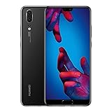 HUAWEI Huawei P20 128GB 5,8 Zoll FHD+ FullView Android 8.1 Smartphone ohne SIM mit Veho Kopfhörer, Single SIM Version - Schwarz (Generalüberholt)