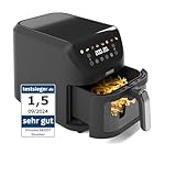 Princess SlimFry Airfryer, 8L Fassungsvermögen, 2000W, 8 Programme, Digitales Touchscreen, Einstellbare Temperatur, Sichtfenster, Automatische Abschaltung, Spülmaschinenfest, 182257