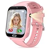 Ignovate Smartwatch Kinder, 4G Kinder Smartwatch Uhr mit GPS, Telefon, Videoanrufen, Sprachchat, SOS, Spiele, Wecker, Schulmodus, Taschenlampe, Smart Watch für Jungen Mädchen 4-16 Jahre