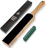 BeaverCraft LS6 Leder Streichriemen zum Schärfen von Messern mit Polierpaste - Schärfset Lederriemen - Schnitzmesser Set Abziehpaste - Holzschnitzschärfer