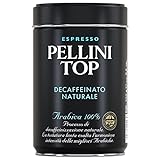 Pellini Caffè, Pellini Top Arabica 100% für Espressokanne Decaffeinato Naturale (1 x 250 g)