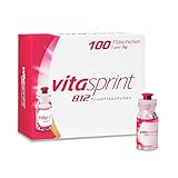 Vitasprint B12 Trinkfläschchen, 100 St. â€“ Mit hochdosiertem Vitamin B12 und wertvollen EiweiÃŸbausteinen für mehr geistige und körperliche Energie und weniger Müdigkeit und Erschöpfung