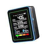 5-in-1-Monitore, für den Innenbereich, tragbare CO2-Monitore im Innenbereich, Temperatur des Formaldehyd-Detektors, Feuchtigkeit