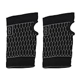 Handgelenkbandage, 15,5 x 9 cm, atmungsaktive Kompressions-Handgelenkmanschette, leichte fingerlose Handschuhe, Workout-Zubehör, atmungsaktive Karpaltunnel-Tunnelmanschetten, Handgelenkstütze für