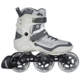 Powerslide Inline Skates Phuzion Krypton Grey 100, Unisex für Herren und Damen in Grau, 100mm/83A Rollen, ABEC 7 Pro Kugellager, Art. nr.: 901984