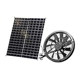 SUNYIMA Solar Ventilator, 20W Wetterfester Solar Powered Fan mit DC Fan für Kleine Hühnerställe, Gewächshäuser, Schuppen, Haustier Häuser, Fenster Auspuff