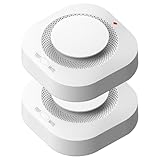 Electronics S11 Rauchwarnmelder, Rauchmelder, Stand-Alone-Gerät mit Batterie für 10 Jahre, Entspricht der europäischen Norm EN14604/CE/EMC/FCC/REACH/ROHS,85 dB,weiß,Set mit 2 Stück