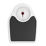 Salter 145 BKDR Personenwaage mechanisch - Analoge Körperwaage, Badezimmerwaage, max 150kg, Rutschfest, einfach ablesbare Anzeige, keine Batterien, Genaues Wiegen - kg/st/lbs, Zeitloses Retro-Design