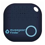 musegear Schlüsselfinder mit Bluetooth App aus Deutschland I Maximaler Datenschutz | dunkelblau 1er Pack I Für iOS & Android I Schlüssel Finden