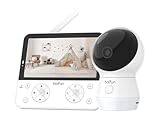 BOIFUN 5,5' Babyphone mit Kamera APP, KI-/Bauchschlaf-/Bewegungs-/Geräuscherkennung, 4MP PTZ 355°/115° Nachtsicht, Buntes Nachtlicht, Sicherer Datenschutz, Automatische Verfolgung, Wiegenlieder