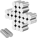 Wukong Neodym Magnete 10x2mm | 100 Stück, Extre Stark Mini Magnete Runde Kleine Magnete für Magnettafel für Pinnwand Magnettafel, Kühlschrank, Handwerk, Büro, Küche