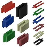 LWLWA Abstandhalter Kunststoff, 150 Stück Distanzscheiben, 1/2/3/4/5/6 mm Verglasungsklötze Kunststoff, 6 Farben, für Zimmerei, Terrasse, Deck