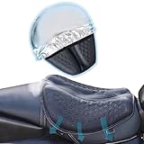 PhyiFlbey Motorrad Gel Sitzkissen Moto 3D Waben wasserdichte Funktion Universelle Sitzbezug Struktur Atmungsaktive Stoßdämpfung reduziert Motorrad Gel Sitzpolster für Bequeme Lange Fahrten