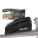 Rovativ® Bikepacking Oberrohrtasche [1 Liter] 100% Wasserdicht - Schraubbar mit magnetischem Deckel und Kabelauslass für Gravelbike Rennrad und MTB