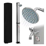 STILISTA Solardusche 35 l, Wasserhahn, Schlauchanschluss, Farbwahl