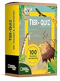 Tier-Quiz. 100 Fragen über Tiere für Quizfans und Tierfans (100 Fragen & Antworten): National Geographic Kids; 100 Fragekarten in einer Aufbewahrungsbox; für Kinder ab 5 Jahren