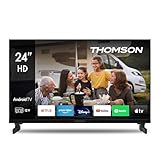 Thomson 24 Zoll (60 cm) HD 12 V Fernseher Smart Android TV Camping Car 12 V WLAN – 24HA2S13C - 2023