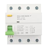 NICCOO Fehlerstromschutzschalter TypB 40A 30mA 4 Polig FI Schutzschalter Allstromsensitiv RCD WALLBOX FI-schalter