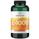 Swanson, Natural E-1000, hochdosiertes Vitamin E, 1000 I.E., Depot, alle 5 Tage 1 Kapsel, 250 Weichkapseln, Laborgeprüft, Glutenfrei, Ohne Gentechnik