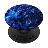 PopSockets Blaue Galaxie PopSockets PopGrip: Ausziehbarer Sockel und Griff für Handys/Tablets mit Tauschbarem Top