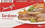 Jeden Tag Spanische Ölsardinen ohne Haut und Gräten in Öl, 125 g